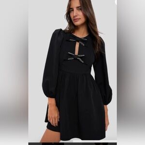 NWT Hyacinth House  Blair bow  Mini Dress